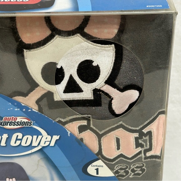 Auto Expressions Urban Princess Gray Microfiber Bucket Seat Cover Universal fit - Picture 4 of 11